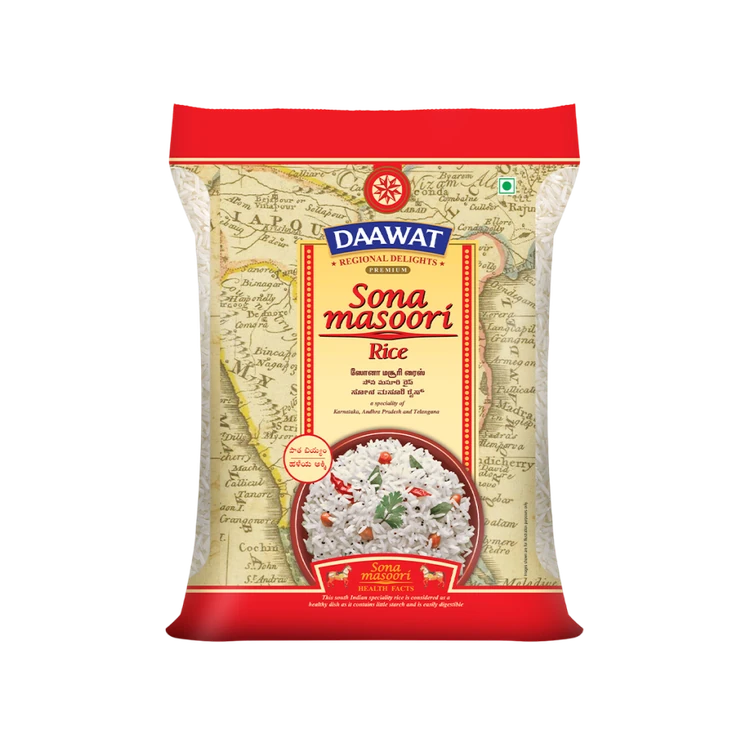 Daawat Raw Sonamasuri Rice (Short Grain) (Sonamasuri Akki)