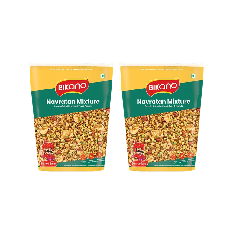 Bikano Navratan Mixture Namkeen - Pack of 2