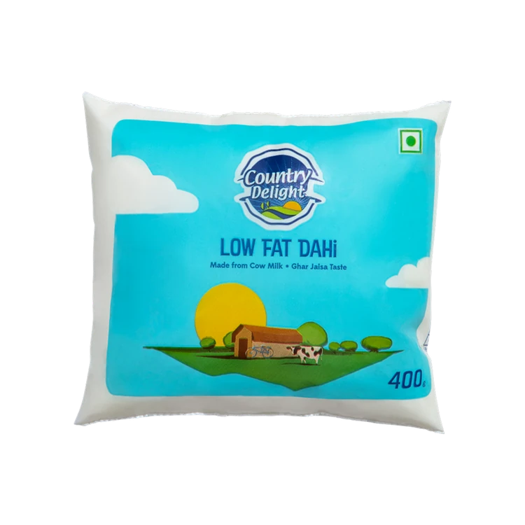 Country Delight Low Fat Pouch Curd
