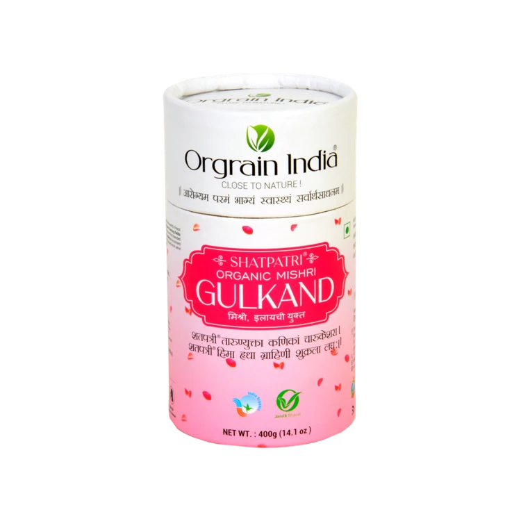 ORGRAIN INDIA Organic Shatpatri Mishri Gulkand