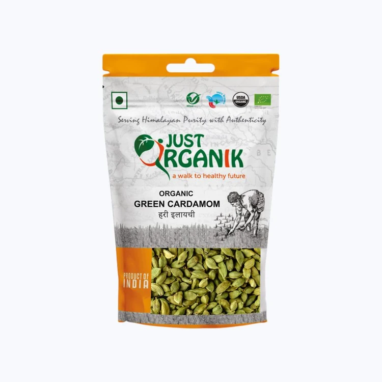 Just Organik Organic Cardamom Whole (Green)