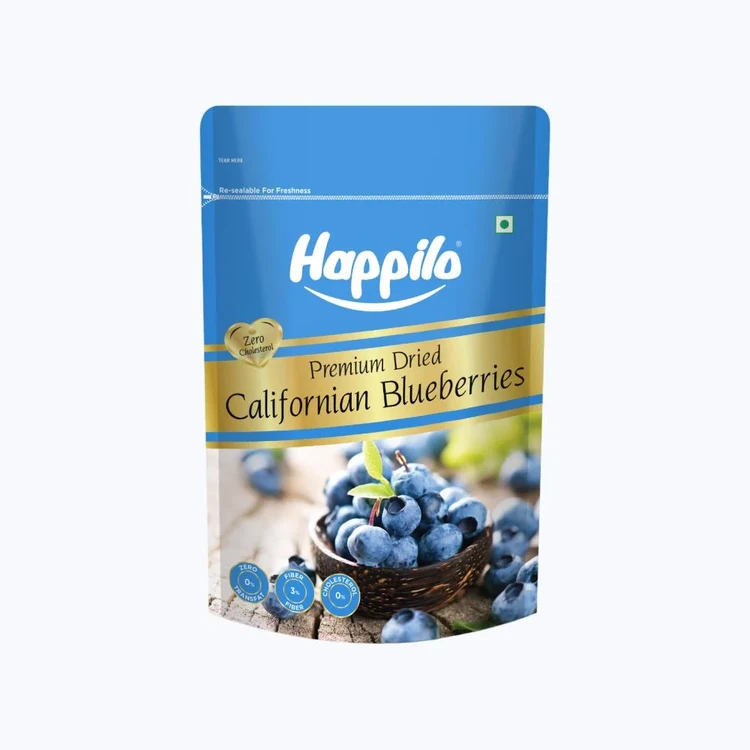 Happilo Premium Californian Dried Blueberries (Ona Blueberries)