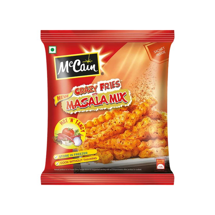 McCain Crazy French Fries with Masala Mix (Hot n Tangy)