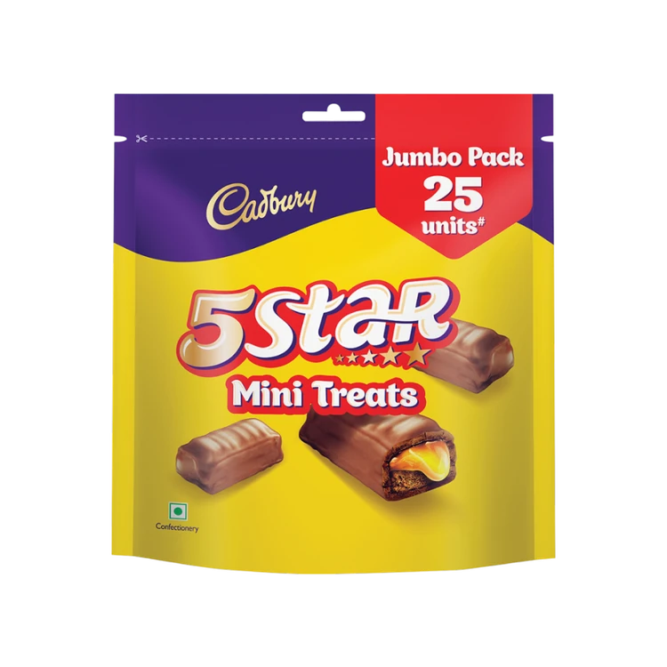 Cadbury 5 Star Mini Treats Filled Bar Chocolate Pack