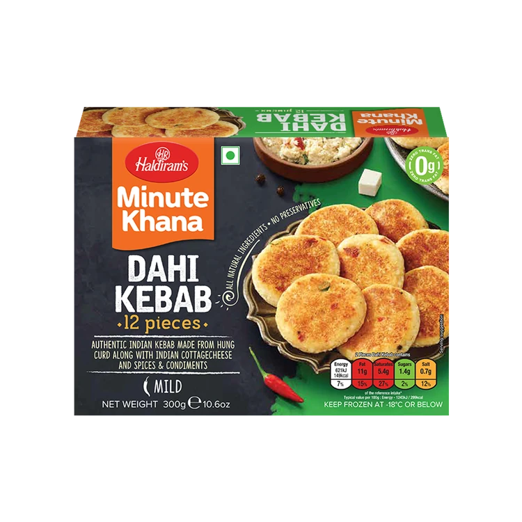 Haldiram's Dahi Veg Kebab (Frozen)