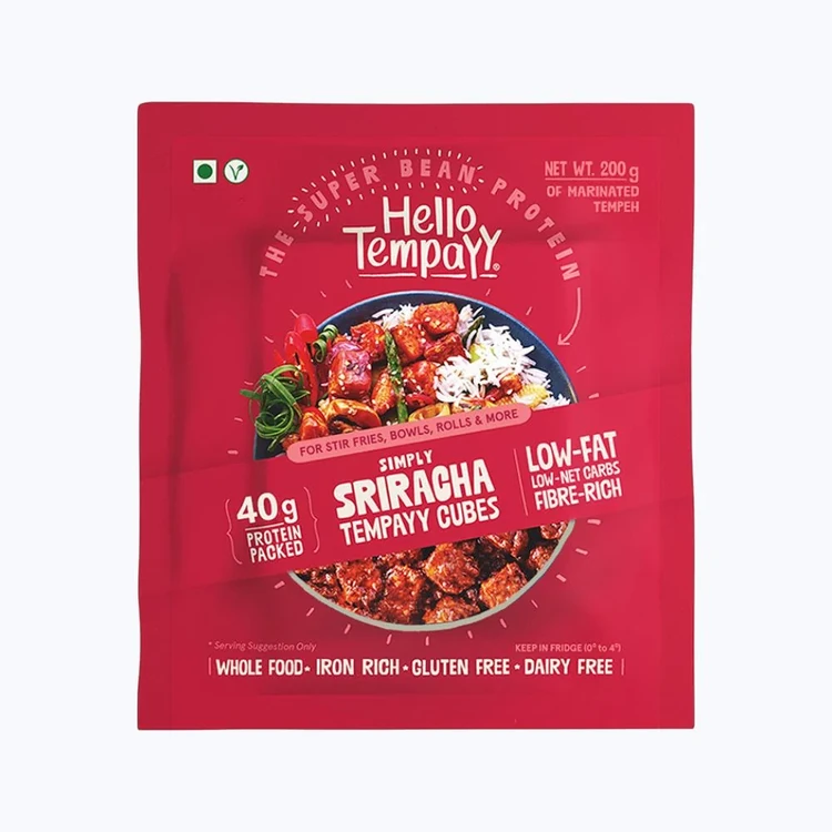 Hello Tempayy 40g Protein Sriracha Tempeh Cubes