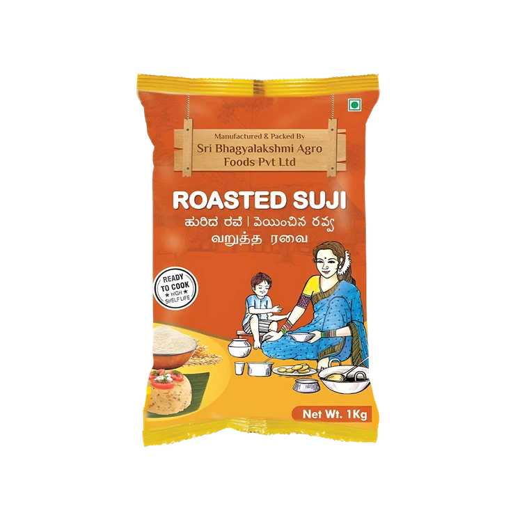 Bhagyalakshmi Roasted Sooji/Rava (Hurida Rave)