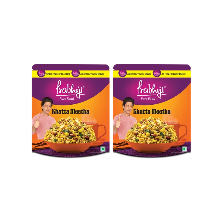 Haldiram's Prabhuji Khatta Meetha Mixture Namkeen - Pack of 2