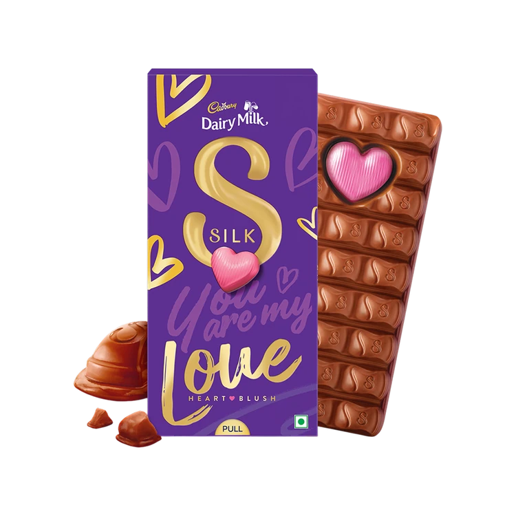 Cadbury Dairy Milk Silk Valentine's Heart Blush Chocolate Gift Pack