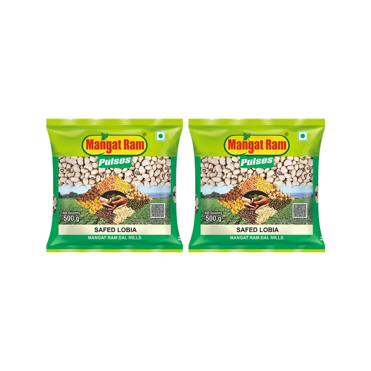 Mangat Ram White Lobiya - Pack of 2 (Bili Lobia)