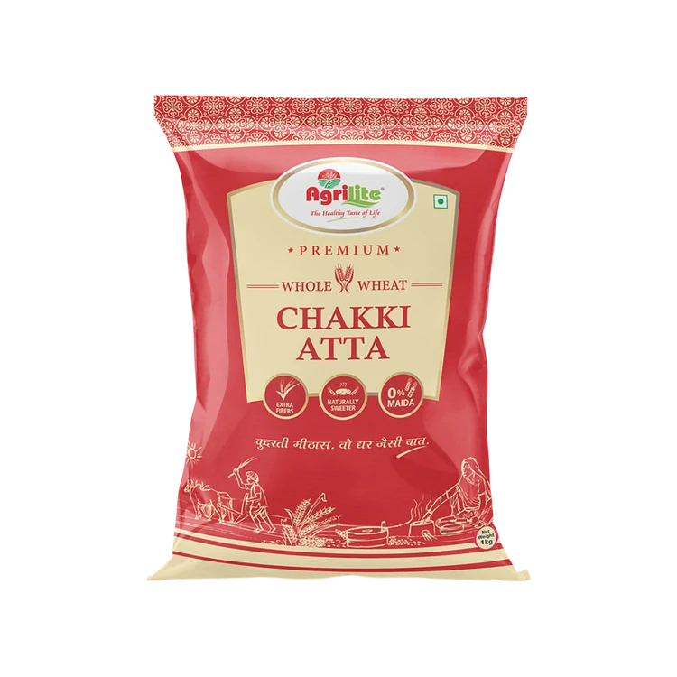 Agrilite Premium Whole Wheat Chakki Atta (1 kg)