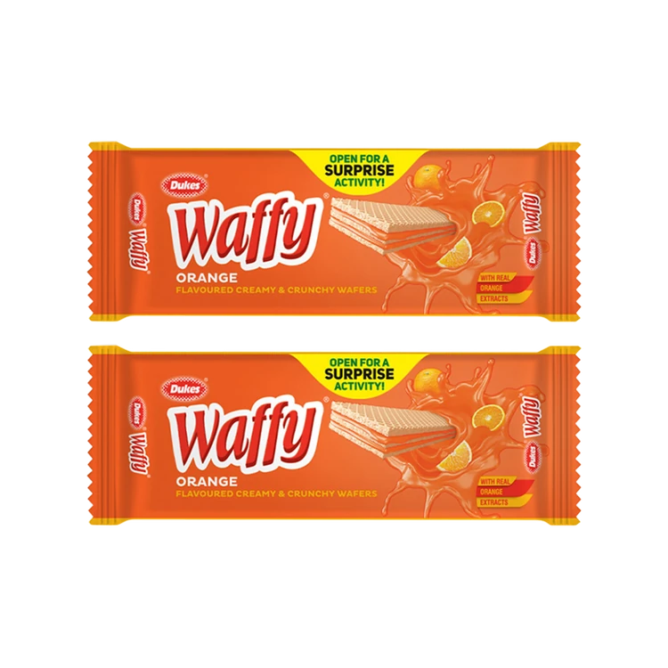 Dukes Waffy Orange Wafers - Pack of 2
