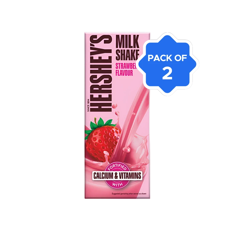 Hershey's Strawberry Flavour Milkshake - Pack of 2