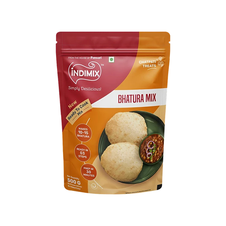 Indimix Bhatura Poori Flour Mix (From the House of Pansari) (Hittu Mishrana)
