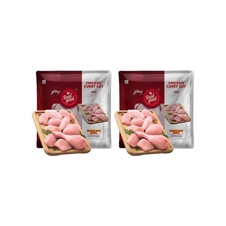 Godrej Real Good Chicken Curry Cut - Pack of 2
