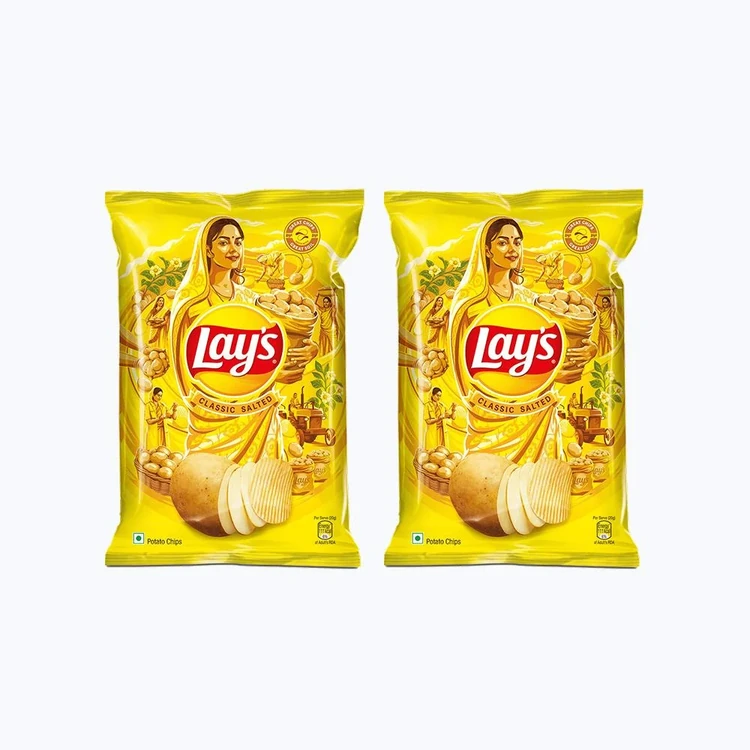Lay's Classic Salted Flavor Potato Chips - Pack of 2