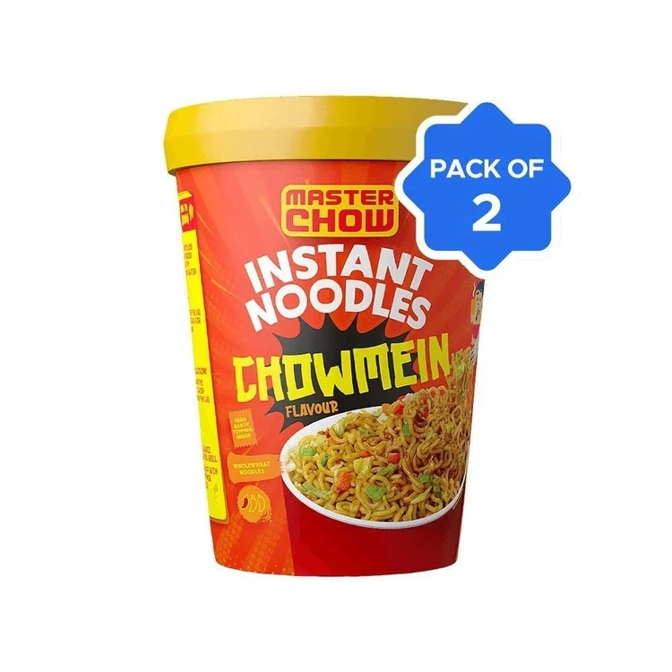 MasterChow Instant Cup Noodles (Chowmein Flavour) - Pack of 2