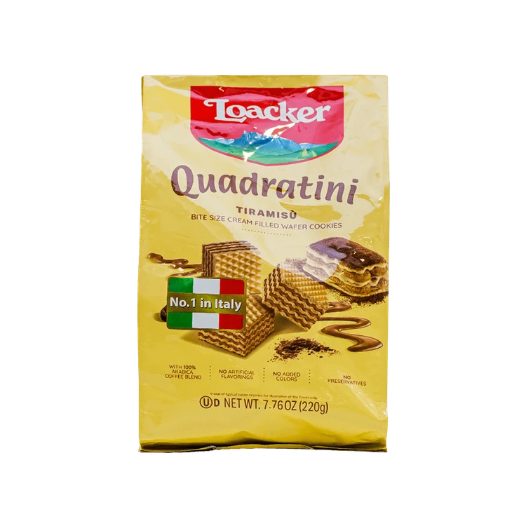 Loacker Quadratini Tiramisu Wafers
