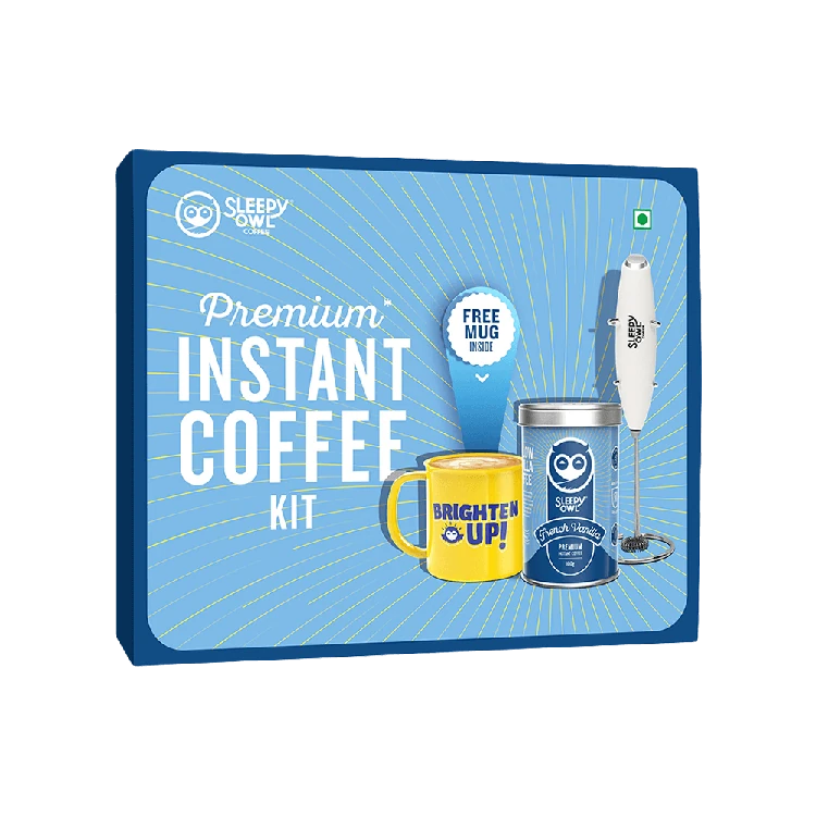 Sleepy Owl French Vanilla Premium Instant Coffee Kit