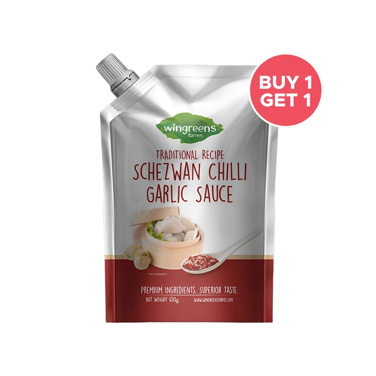 Wingreens Farms Traditional Recipe Schezwan Chilli Garlic Sauce - Buy 1 Get 1 Free