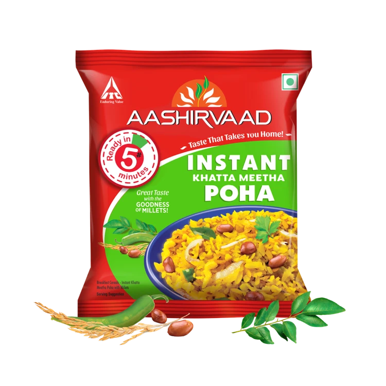 Aashirvaad Instant Khatta Meetha Poha Ready to Eat