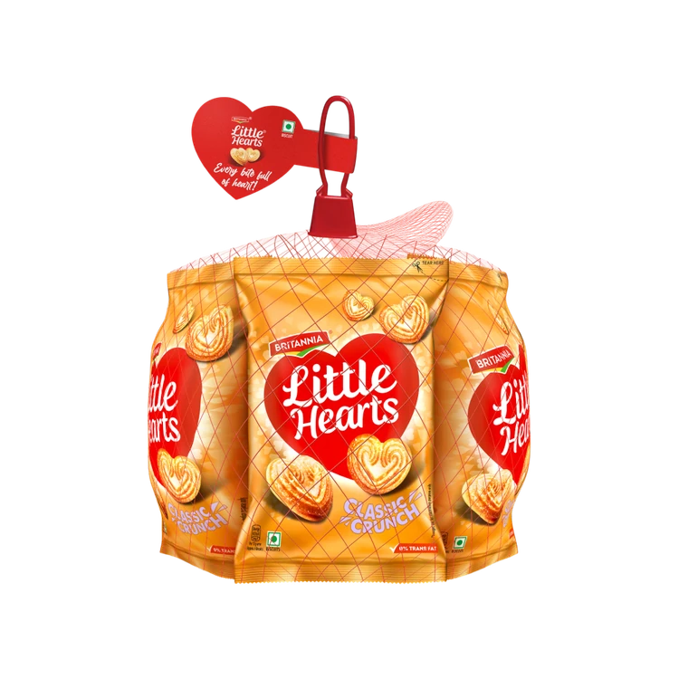 Britannia Little Hearts Classic Crunch Biscuit