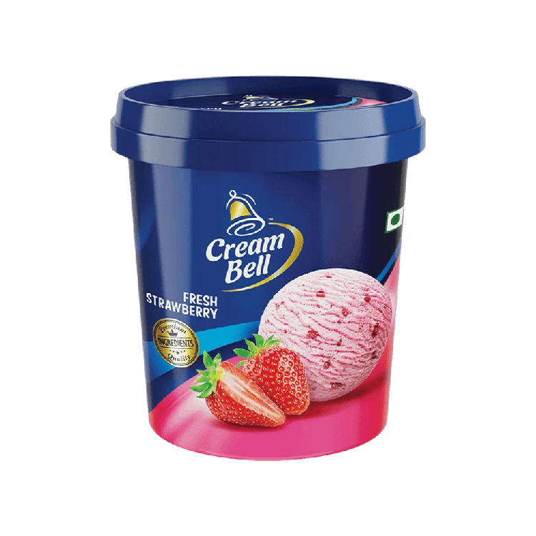 Cream Bell Fresh Strawberry Frozen Dessert Tub