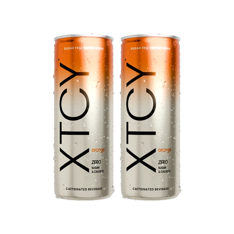 XTCY Orange Zero Sugar Energy Drink - Pack of 2