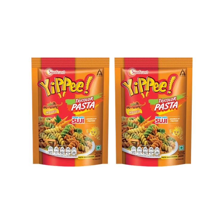 Yippee Tricolor Masala Instant Pasta - Pack of 2