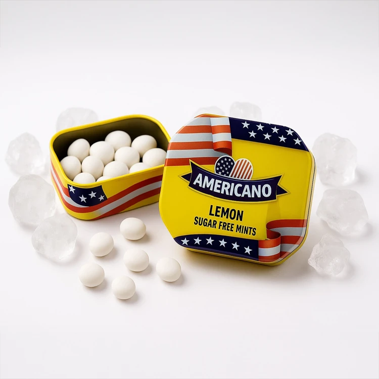 Americano Lemon Sugar Free Mint Candies