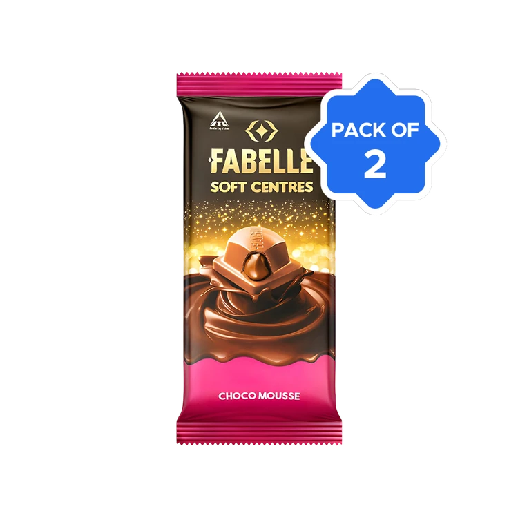 Fabelle Soft Centres Choco Mousse Chocolate - Pack of 2