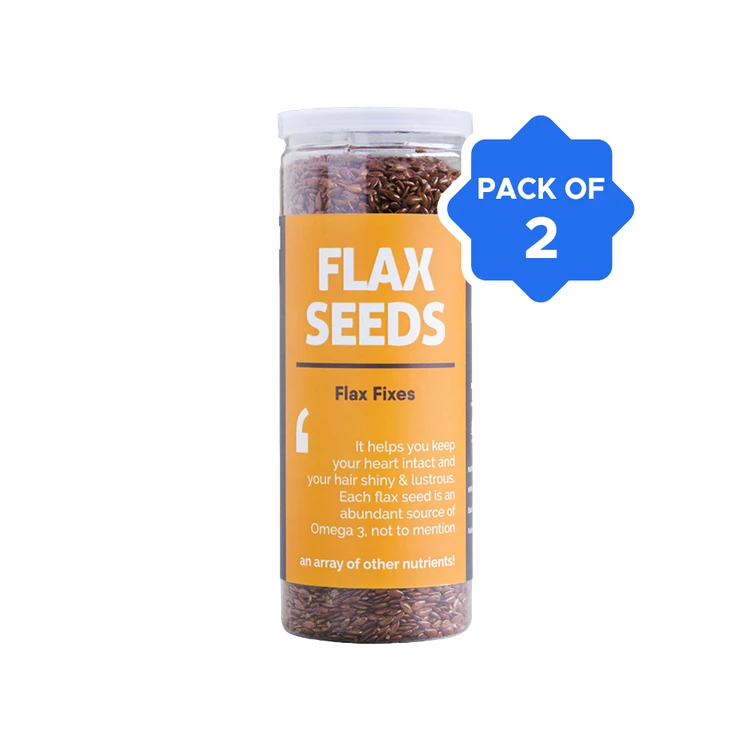 Omay Foods Roasted Flax Seeds - Pack of 2
