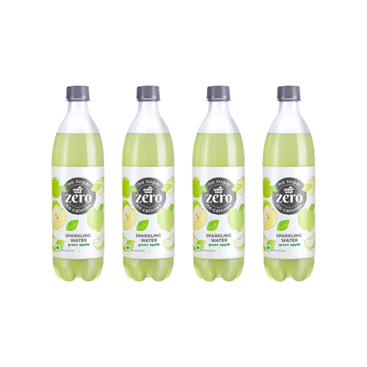 paper boat Zero Sugar Green Apple Sparkling Water - Pack of 4