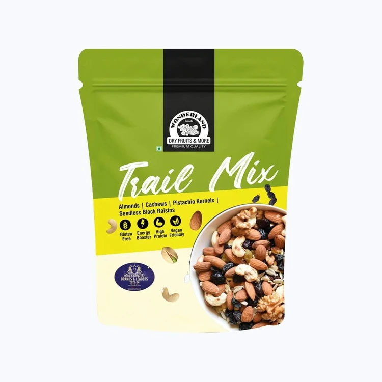 Wonderland Foods Trail Mix - Almond, Cashew, Pista