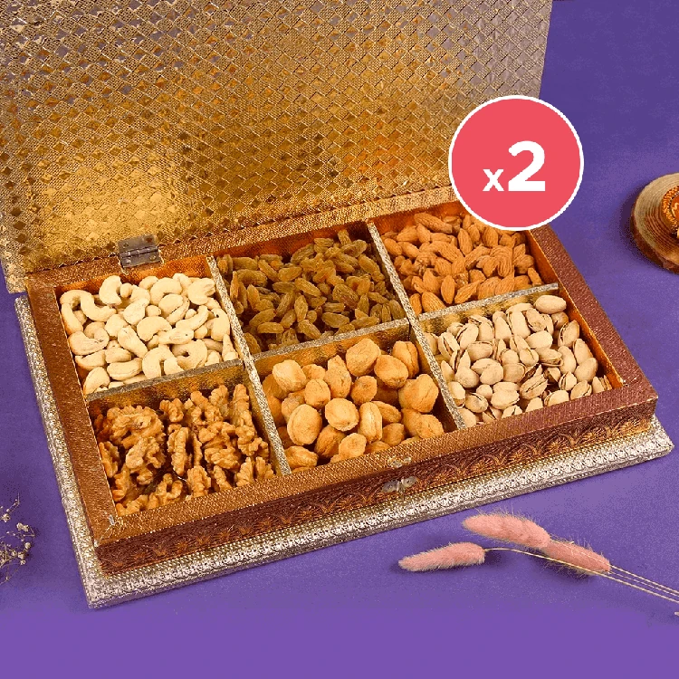 SRS Assorted Traditional Dry Fruits Gift Pack (810 g) - Pack of 2 (Dry Fruits Udugore Pack)