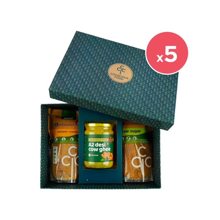 Conscious Food The Golden Goodness Gift Box - Pack of 5