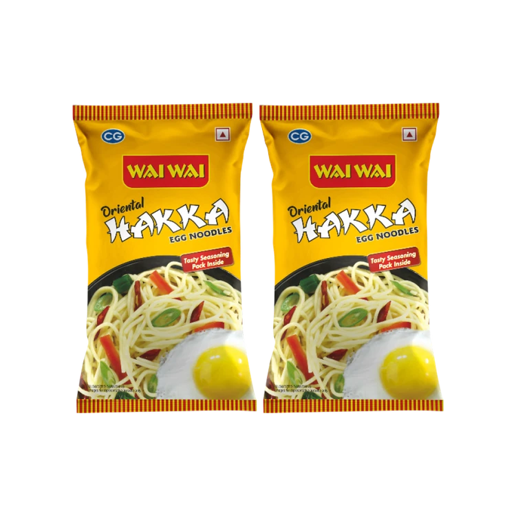 Wai Wai Chinese Hakka Egg Noodles - Pack of 2