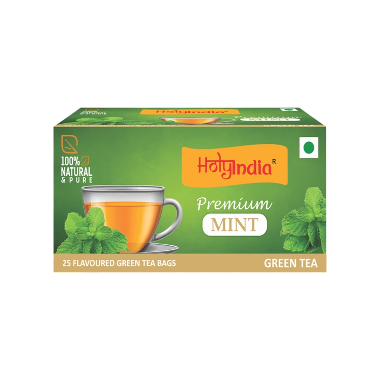 Holyindia Premium Mint Green Tea Bags