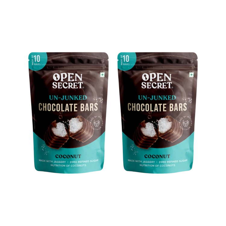 Open Secret Coconut Chocolate (Home Pack) - Pack of 2