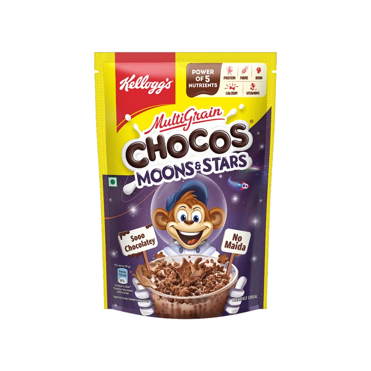 Kellogg's Multigrain Chocos Moons & Stars Kids Cereal