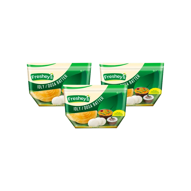 Freshey's Stone Ground Idly Dosa Batter - Pack of 3
