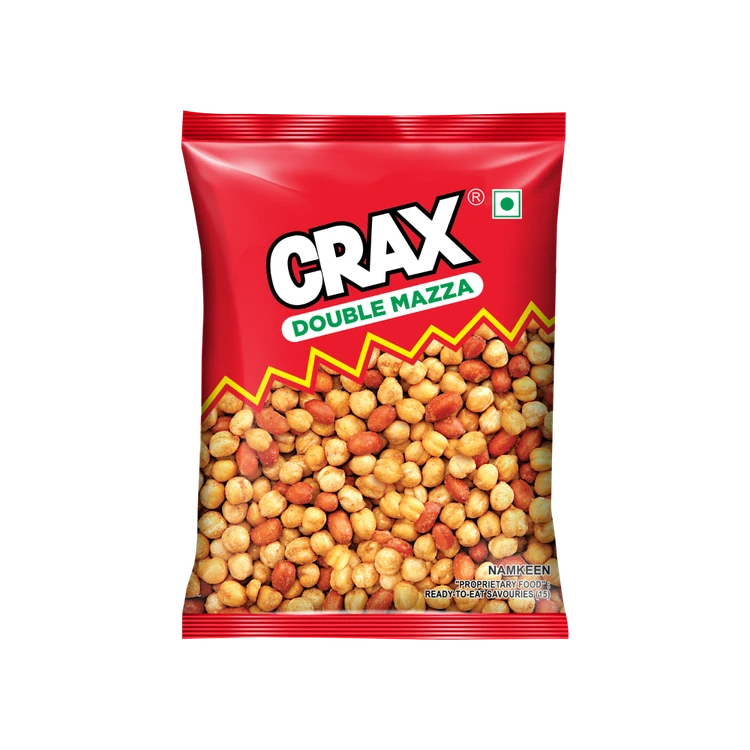 Crax Double Mazza Roasted Chana Peanuts Namkeen Snacks