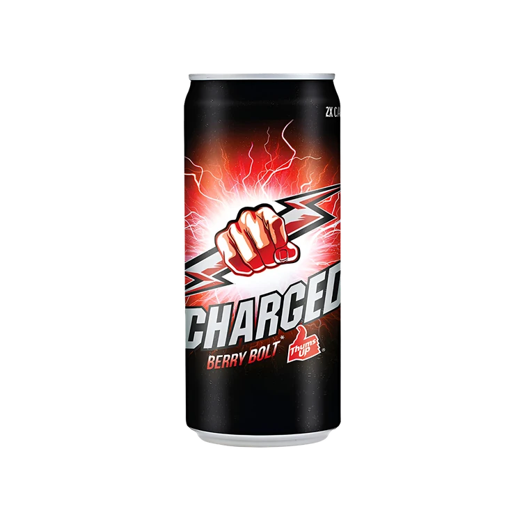 Thums Up Charged Soft Drink Can by Thums Up (Berry Bolt) - Pack of 2