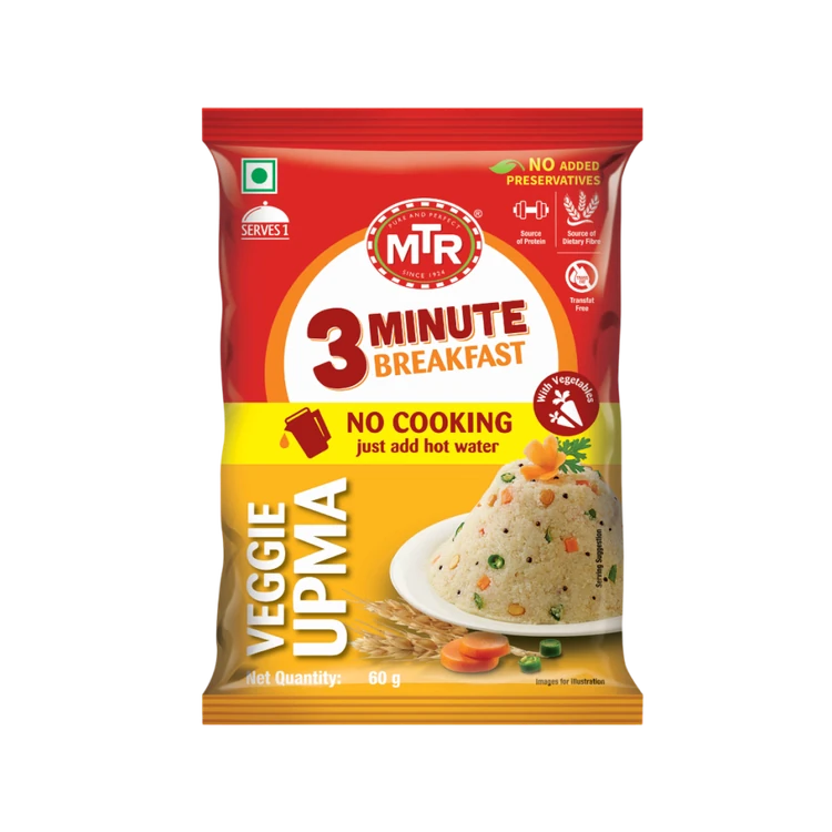 MTR 3 Minute Veggie Upma Breakfast Mix