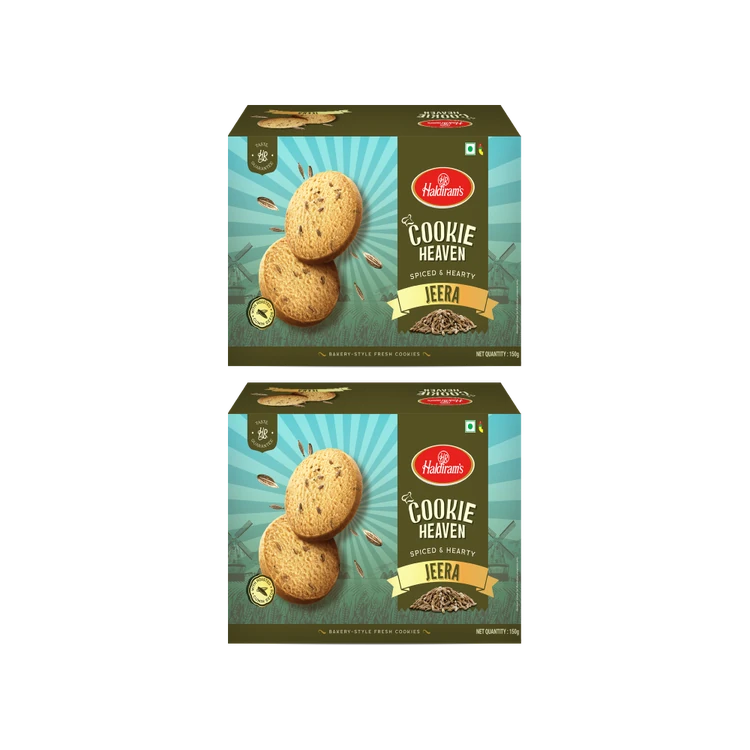 Haldiram's Heaven Jeera Bakery Cookies - Pack of 2