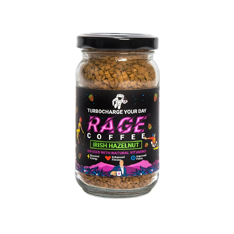 Rage Coffee Irish Hazelnut Instant Flavoured Coffee