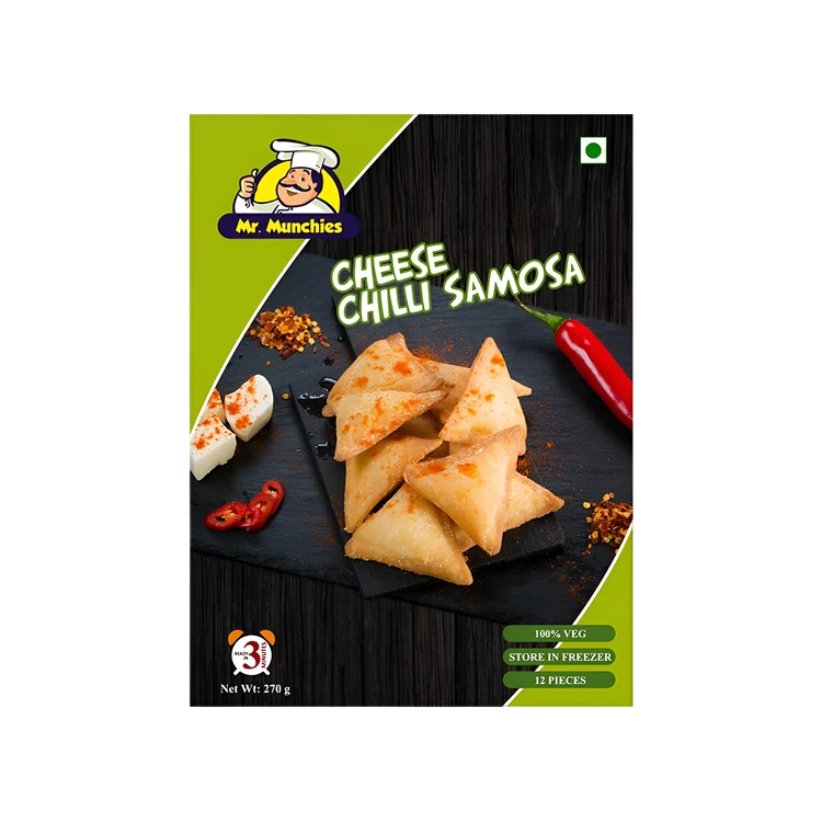 Mr. Munchies Cheese Chilli Samosa (Frozen)