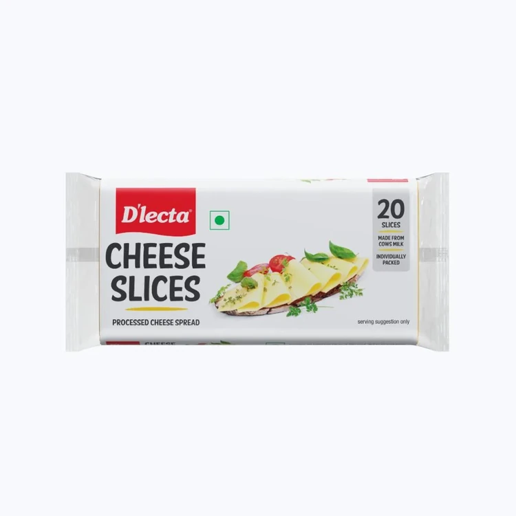 D'lecta Processed Cheese Slices (400 g)