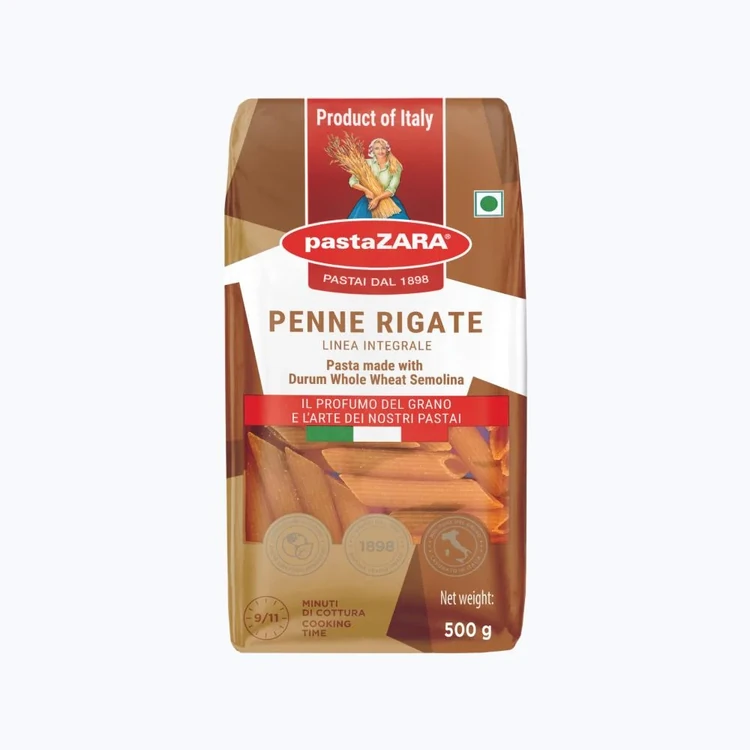 pastaZara Whole Wheat Penne Rigate Pasta