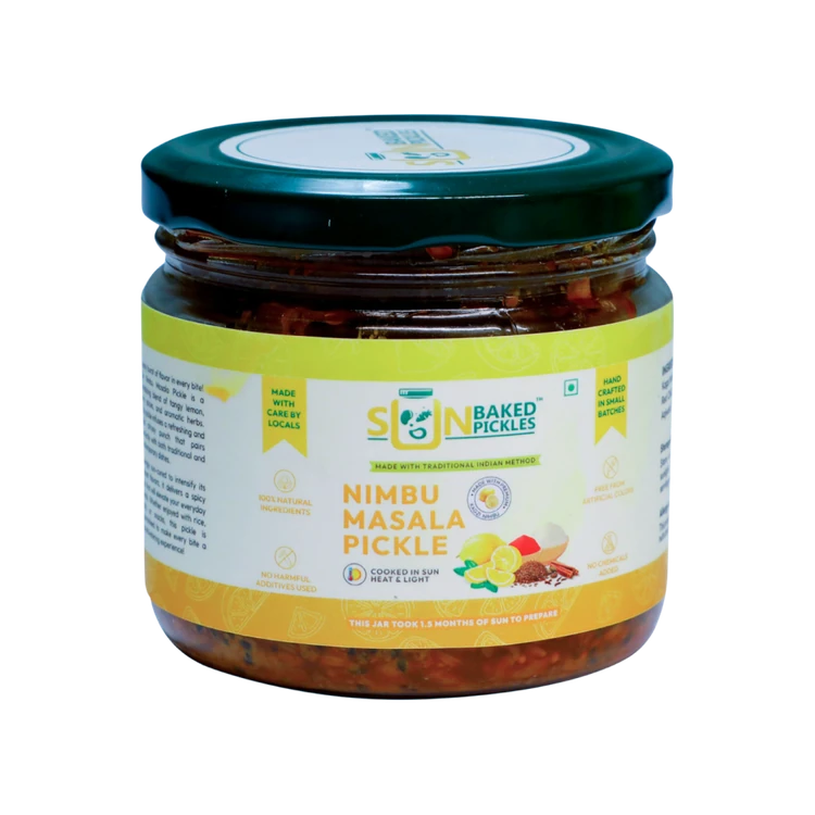 Sun Baked Pickles NImbu Masala Pickle